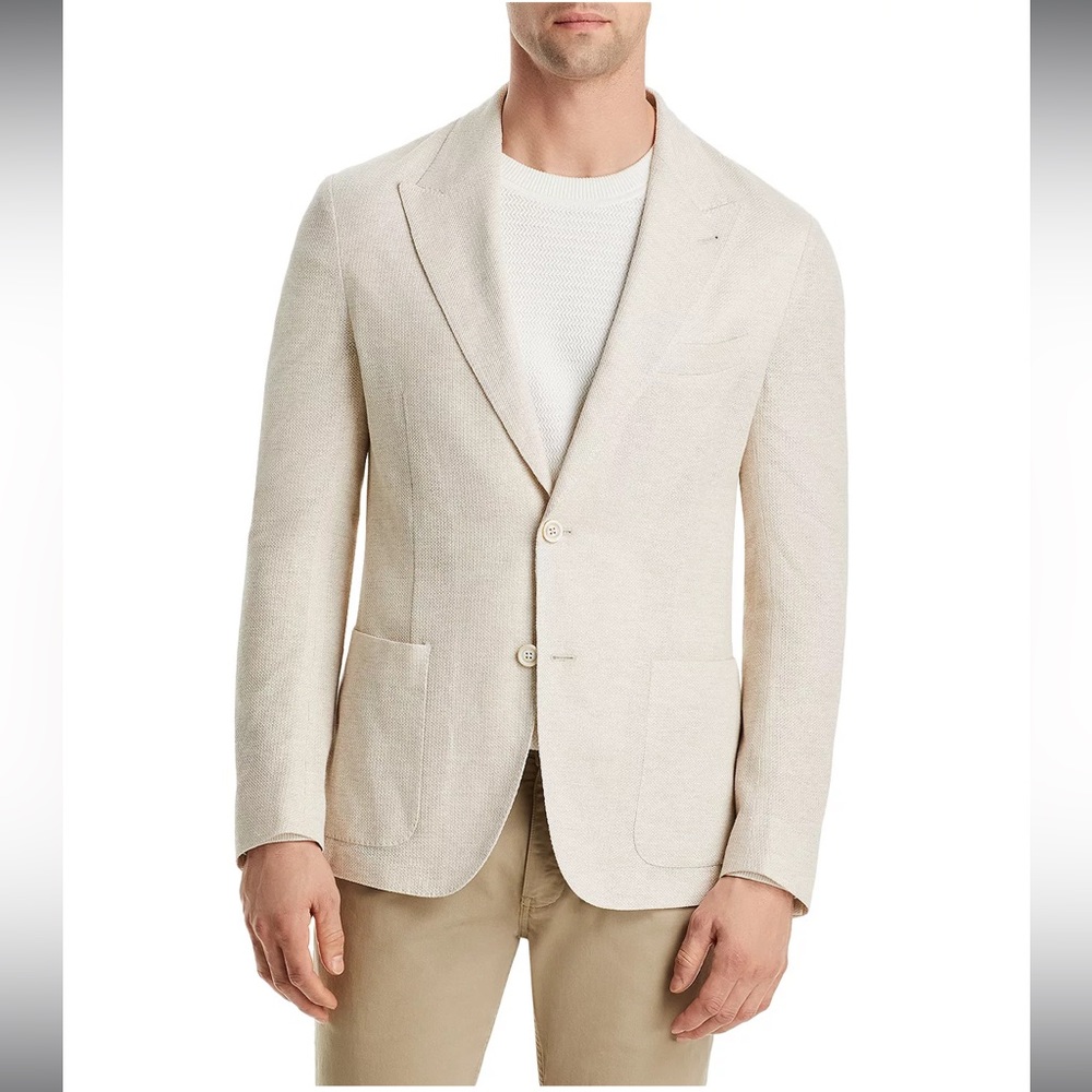NEW Eleventy Men’s Platinum Collection Beige Lightweight Sport Coat